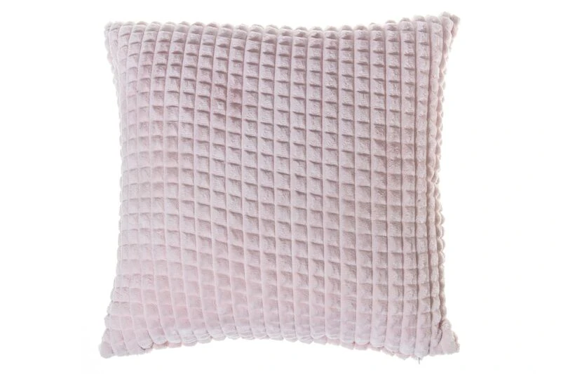 4Living Velour Chek Koristetyyny Roosa