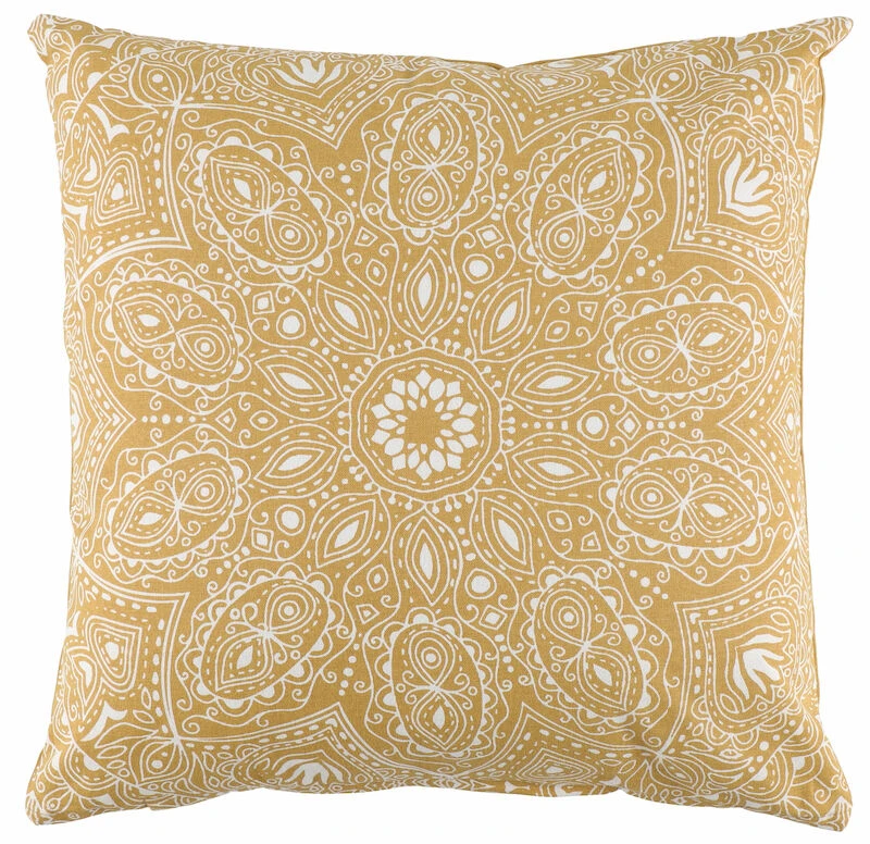 4Living Mandala Koristetyyny Sinapinkeltainen 45x45 Cm - Image 3