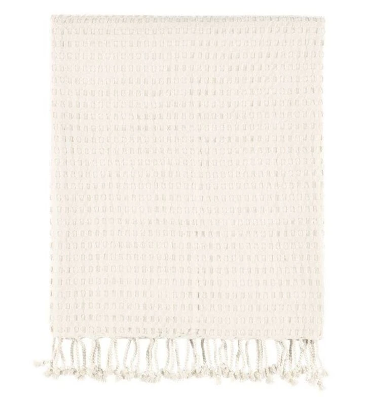 4Living Waffle Torkkupeitto 130x160 Cm Valkoinen - Image 5