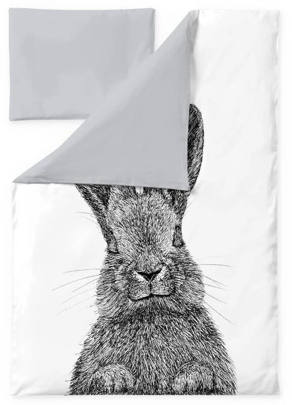 Finlayson Pupu Vauvan Pussilakanasetti 85x125+40x60 Cm Mustavalkoinen - Image 2