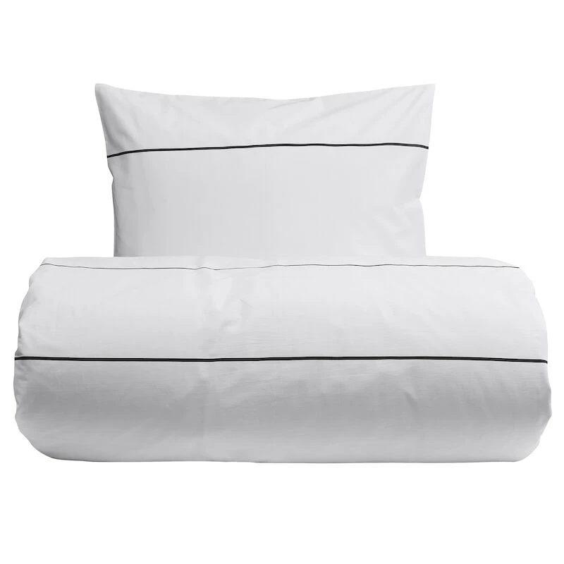 Anno Liina Pussilakanasetti 150x210cm+50x60cm Valkoinen/musta - Image 2