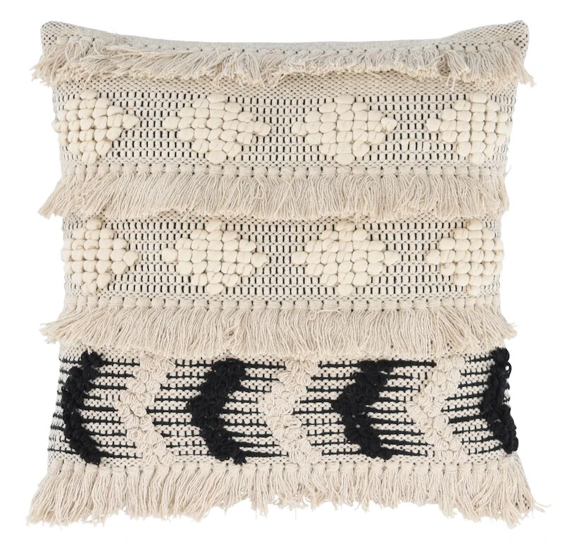 Veke Pato Koristetyyny 50x50 Cm Luonnonväri/musta