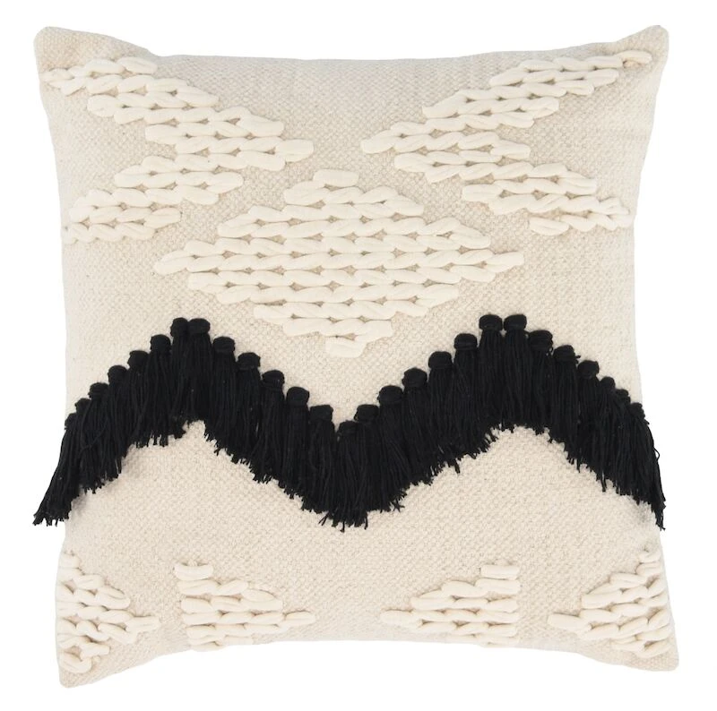 Veke Tie Koristetyyny 50x50 Cm Luonnonväri/musta - Image 4