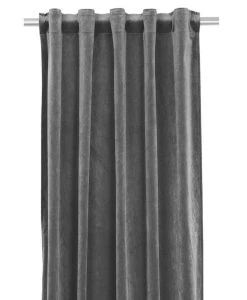 Svanefors Elise Samettiverhot 2x135x280 Cm Tummanharmaa