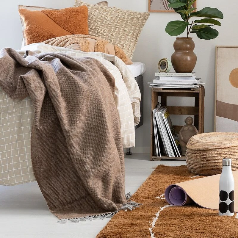 Anno Laama Torkkupeitto, 130x170 Cm Fariini/meleerattu Harmaa - Image 6