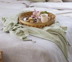 Fanni K Tyyni Torkkupeitto 130x170 Cm Vihreä