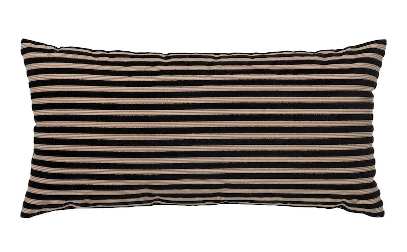 House Nordic Serpa Koristetyyny 60x30 Cm Musta/beige - Image 2