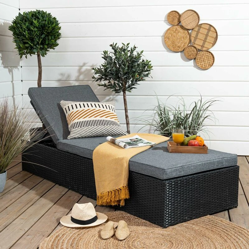 House Nordic Cort Torkkupeitto 130x160 Cm Musta/luonnonväri - Image 4