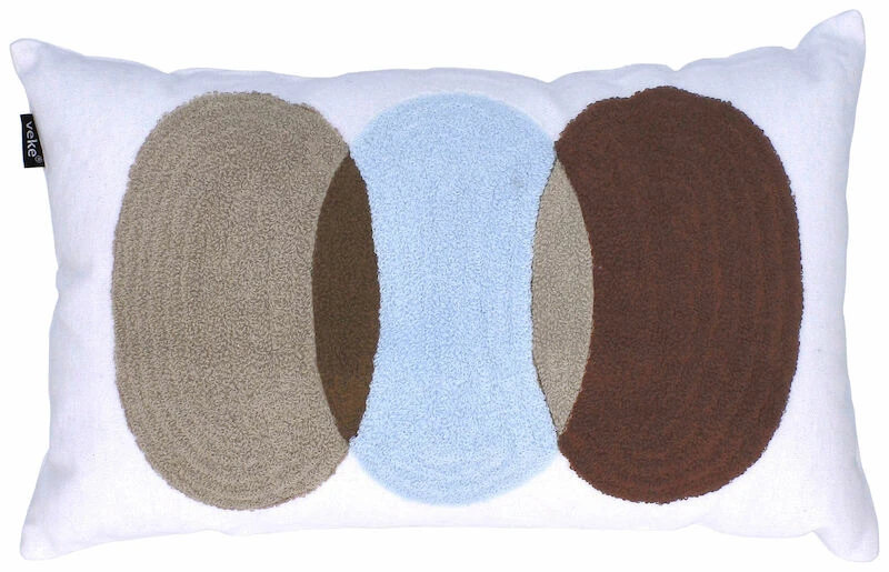 Veke Kupla Koristetyyny 30x50 Cm Valkoinen/ruskea/vaaleansininen - Image 2