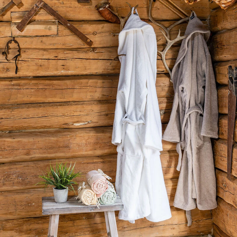 Veke Oslo Kylpytakki L/XL Maitokahvi - Image 2