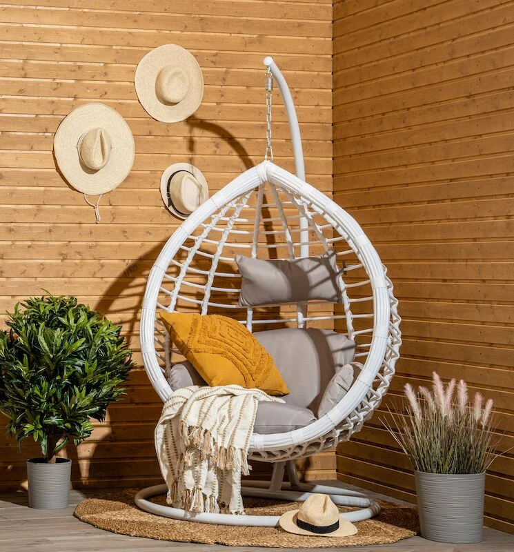 Veke Ketju Torkkupeitto 130x170 Cm Valkoinen/maitokahvi - Image 6