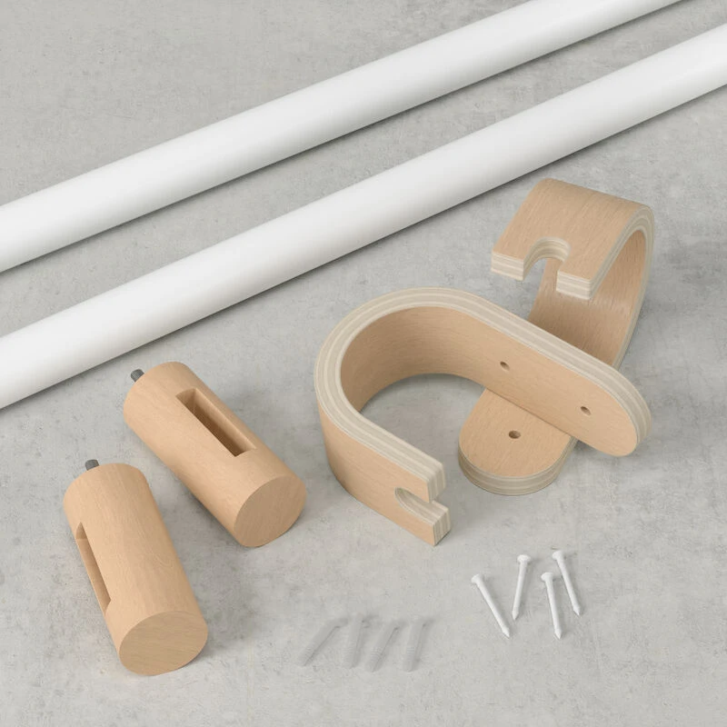 Umbra Bellwood Verhotanko Säädettävä 107-305 Cm Valkoinen/luonnonväri - Image 2