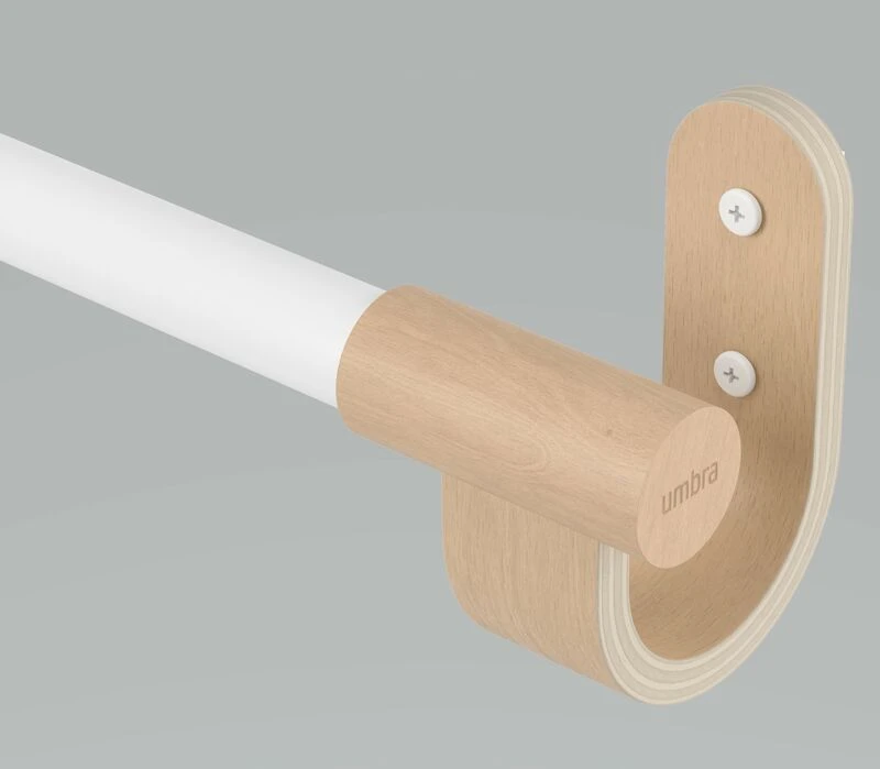 Umbra Bellwood Verhotanko Säädettävä 107-305 Cm Valkoinen/luonnonväri - Image 3