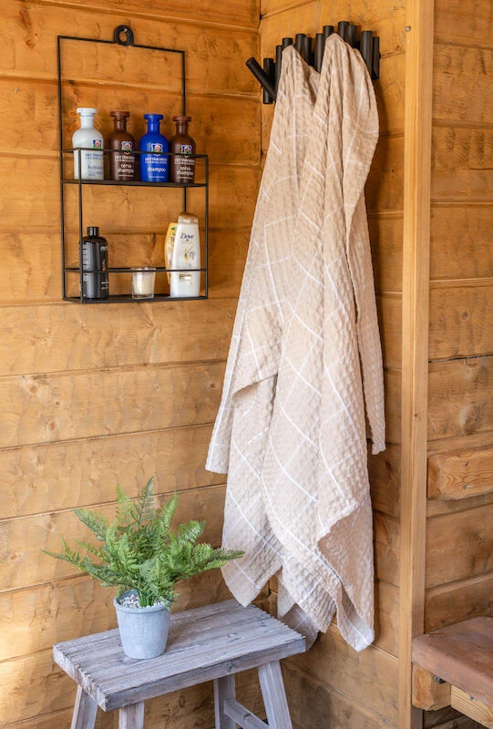 Veke Linni Kylpypyyhe 100x150 Cm Hiekka/valkoinen - Image 4