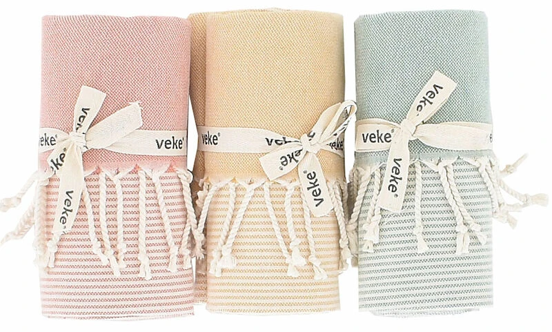 Veke Hamam Nordic Kylpypyyhe 90x150 Cm Pullon Vihreä - Image 4