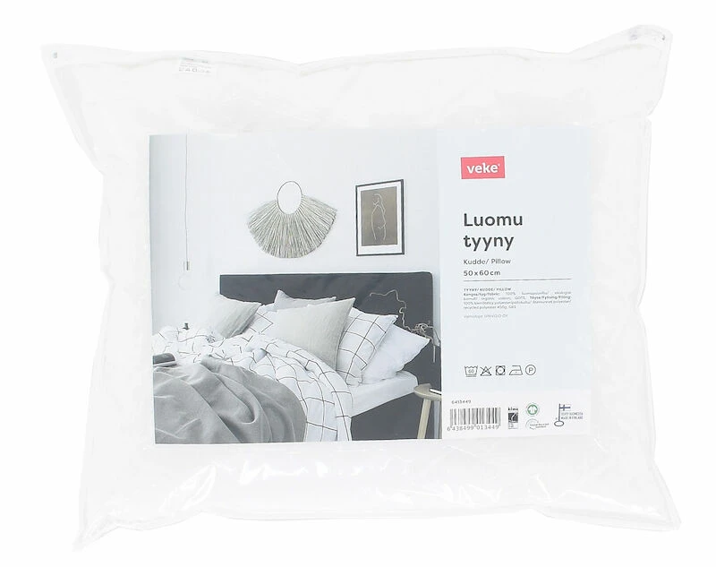 Veke Luomu Tyyny 50x60 Cm Valkoinen
