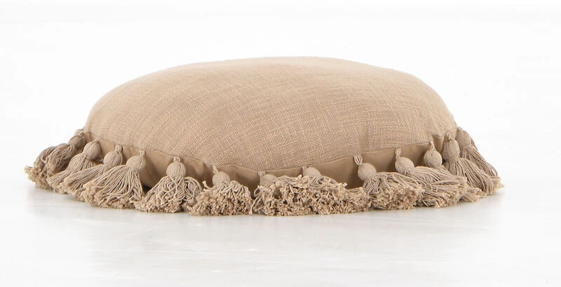 Veke Touko Pyöreä Koristetyyny Ø50 Cm Maitokahvi - Image 4