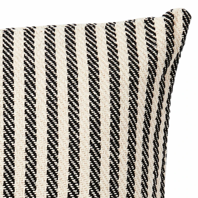 Affari Anna Raidallinen Tyynynpäällinen 50x50 Cm Norsunluu/musta - Image 4