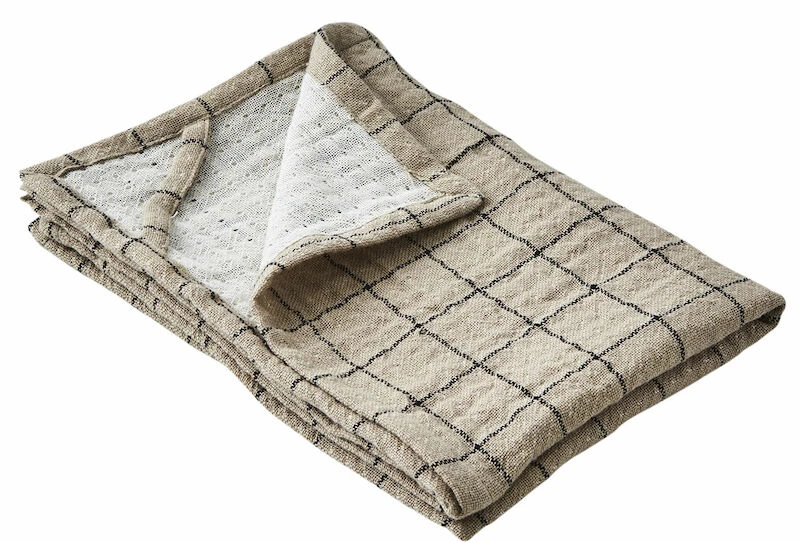 Affari Elsa Keittiöpyyhe Ruudullinen 50x70 Cm Beige/musta - Image 2
