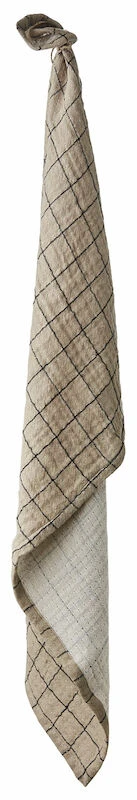 Affari Elsa Keittiöpyyhe Ruudullinen 50x70 Cm Beige/musta - Image 3