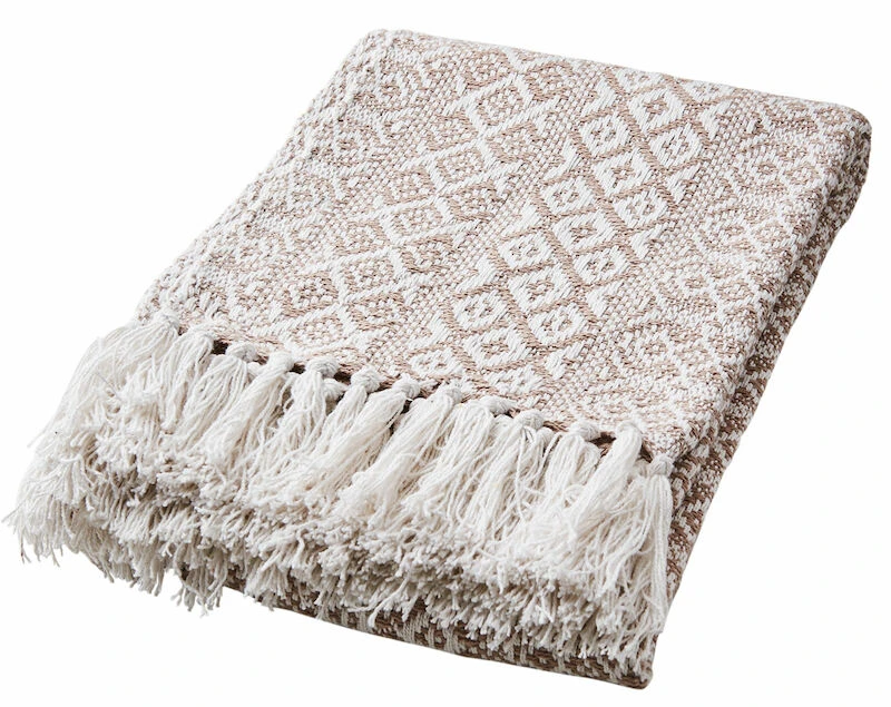 Affari Anna Torkkupeitto 125x175 Cm Beige/valkoinen - Image 2