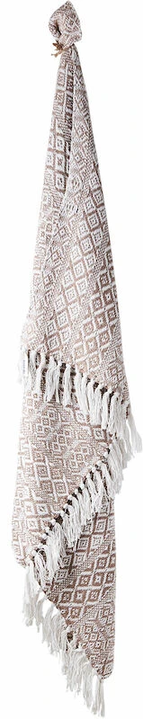 Affari Anna Torkkupeitto 125x175 Cm Beige/valkoinen