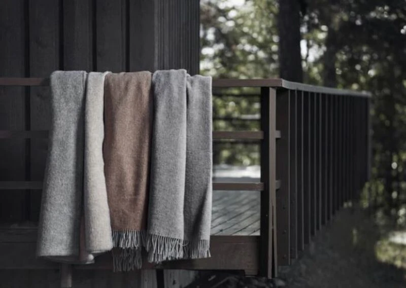 Anno Laama Torkkupeitto, 130x170 Cm Fariini/meleerattu Harmaa - Image 5