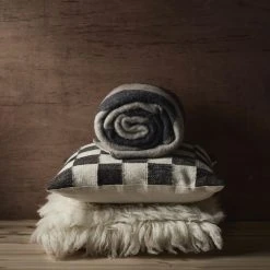 Anno Ruutu Koristetyyny 50x50 Cm Tummanruskea/luonnonvalkoinen