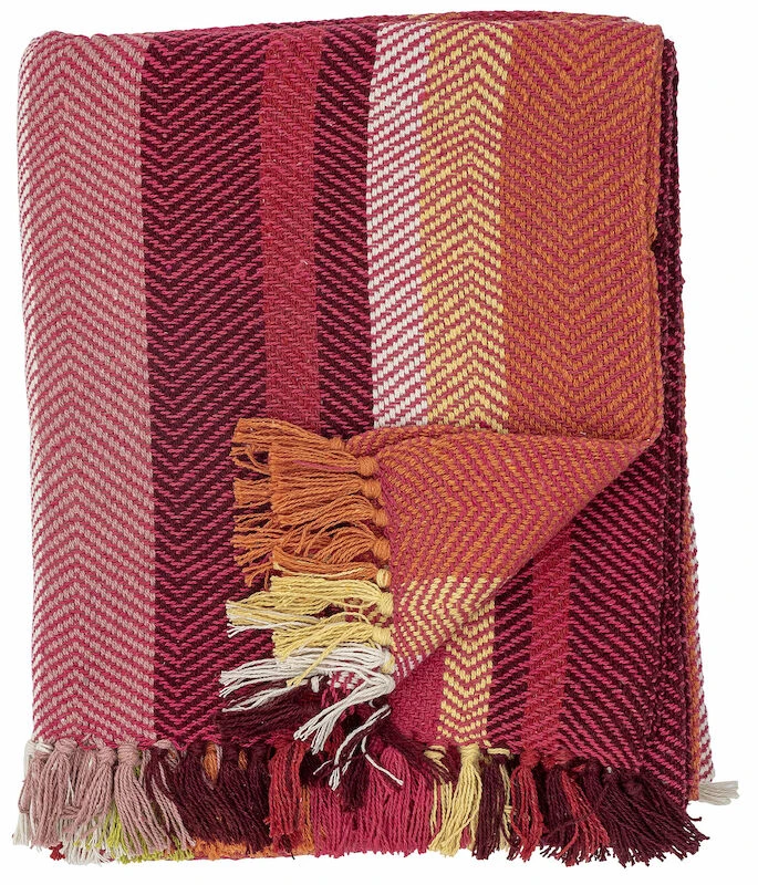 Bloomingville Amra Torkkupeitto 150x130 Cm Punainen - Image 2