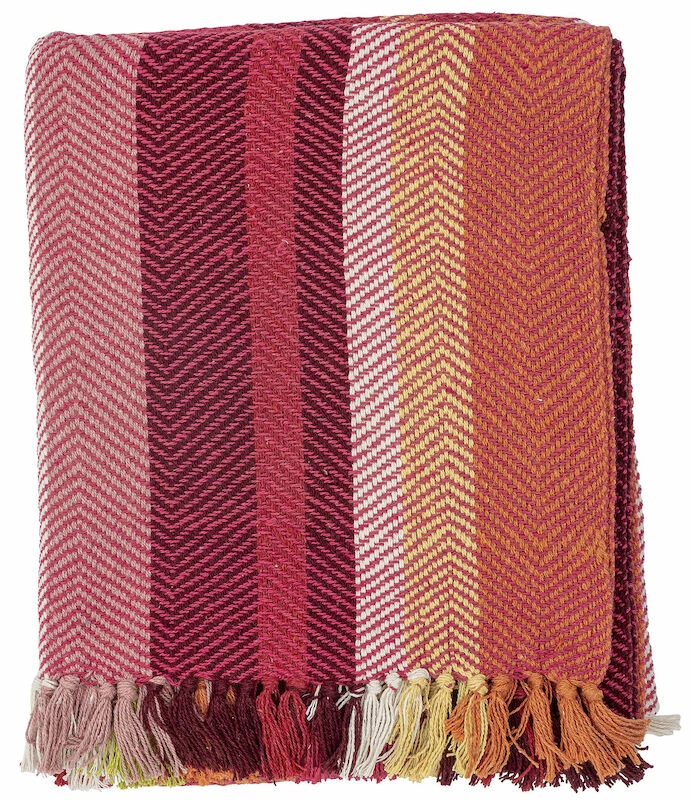 Bloomingville Amra Torkkupeitto 150x130 Cm Punainen - Image 3