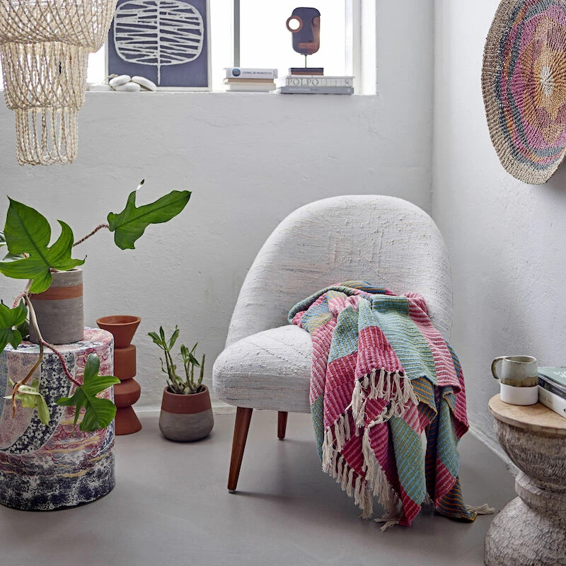 Bloomingville Isnel Torkkupeitto 160x130 Cm Vihreä - Image 3