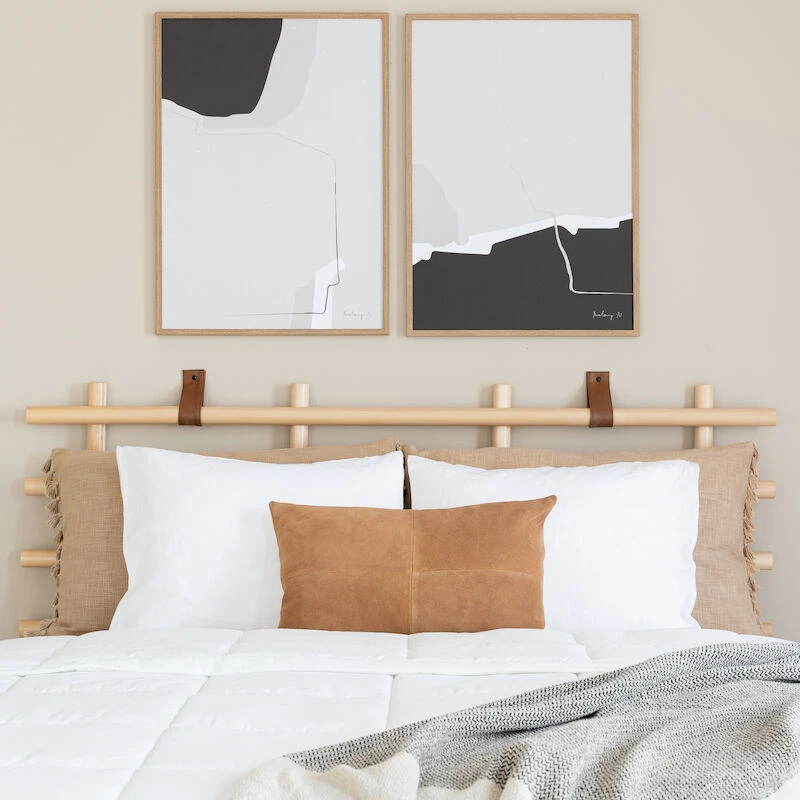 Fanni K Mokkanahkakoristetyyny 40x60 Cm Vaaleanruskea - Image 2