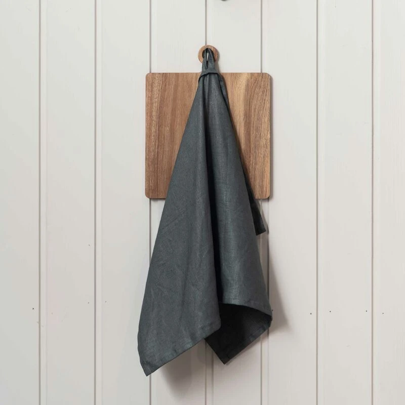 Fanni K Pellavakeittiöpyyhe 45x70 Cm Graniitti