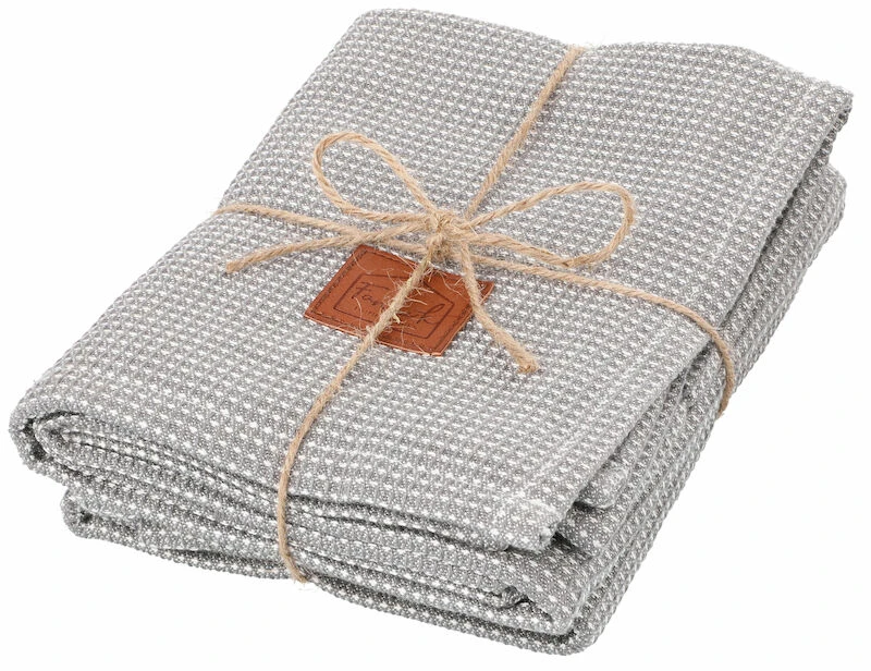 Fanni K Bamboo Keittiöpyyhe 2 Kpl Harmaa 50x70cm - Image 2