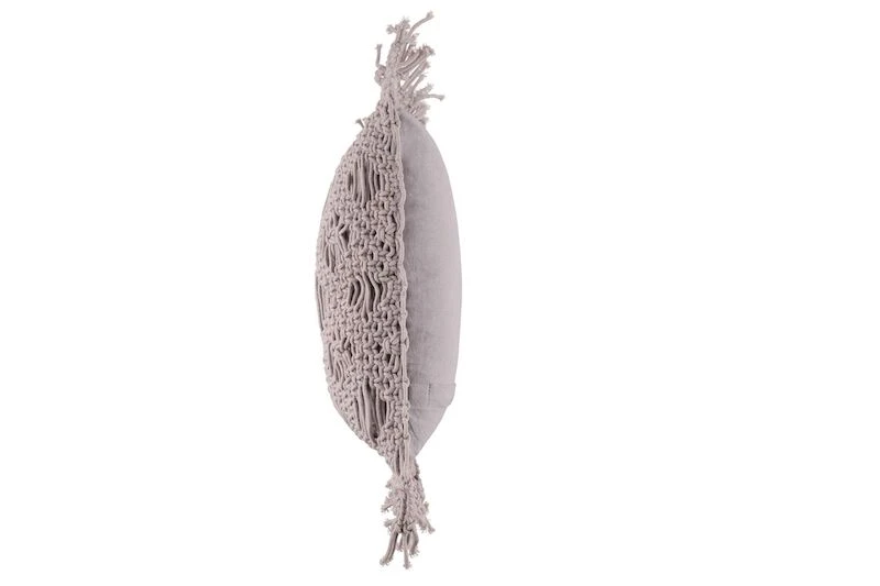 Fanni K Makramee Koristetyyny 45x45 Cm Harmaa