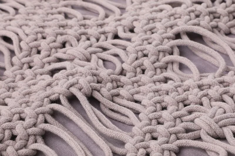 Fanni K Makramee Koristetyyny 45x45 Cm Harmaa - Image 4