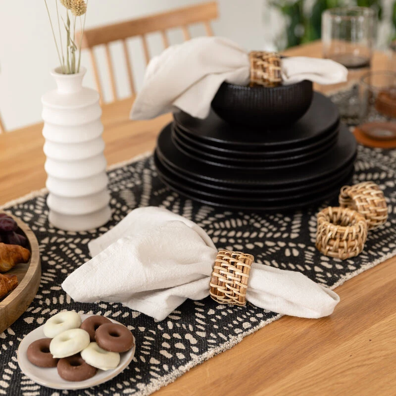 Veke Helga Lautasliina/kangasservetti 2 Kpl 45x45 Cm Hiekka - Image 3