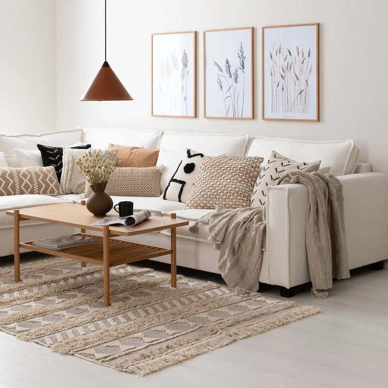 Veke Salmi Koristetyyny 30x60 Cm Luonnonväri/valkoinen - Image 2