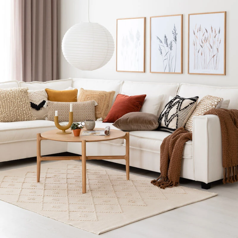 Veke Tie Koristetyyny 50x50 Cm Luonnonväri/musta - Image 6