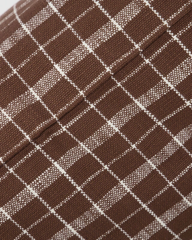 House Doctor Thame Ruutu Tyynynpäällinen 50x50 Cm Ruskea - Image 2