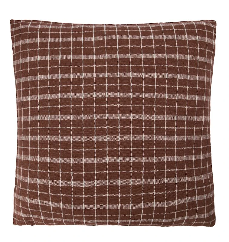 House Doctor Thame Ruutu Tyynynpäällinen 50x50 Cm Ruskea - Image 4