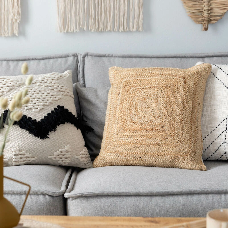 Veke Juuri Koristetyyny 50x50 Cm Luonnonväri - Image 5