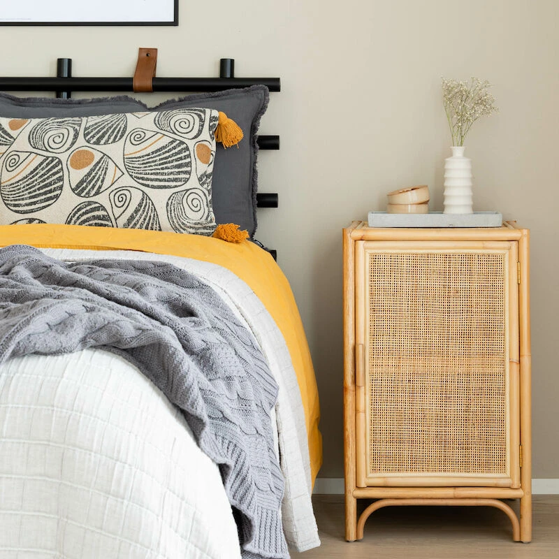 Veke Palmikko Torkkupeitto 130x170 Cm Harmaa