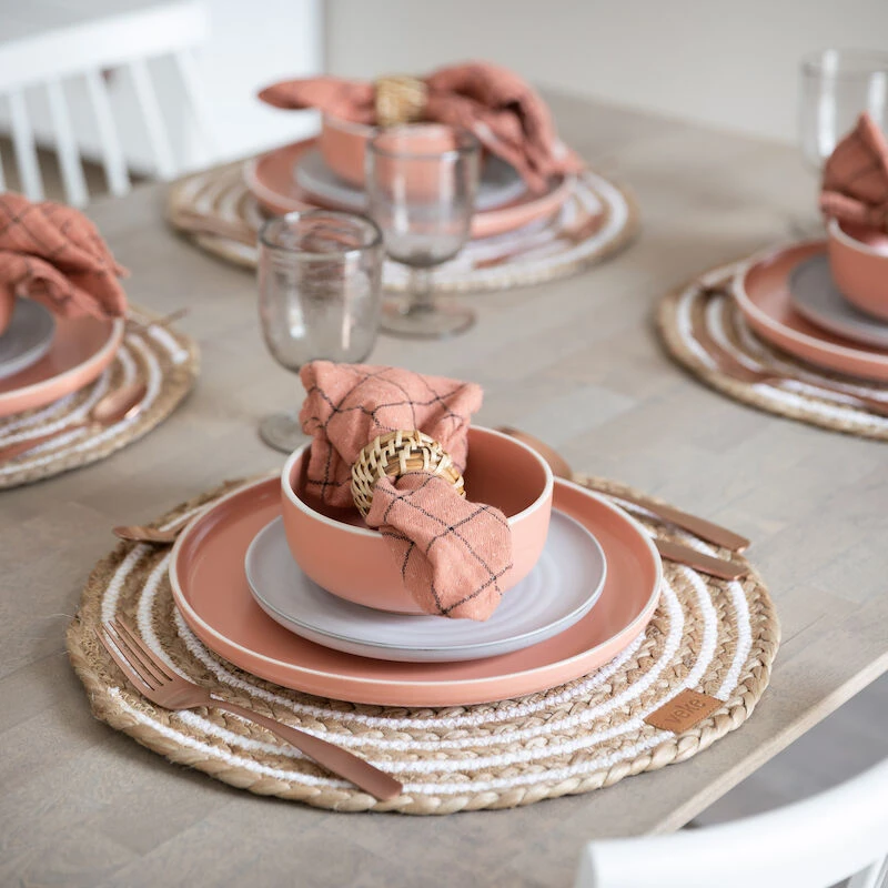 Affari Elsa Lautasliina Ruudullinen 40x40 Cm Beige/musta - Image 4