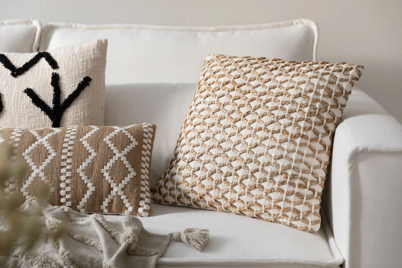 Veke Kuori Koristetyyny 50x50 Cm Luonnonväri/valkoinen - Image 5