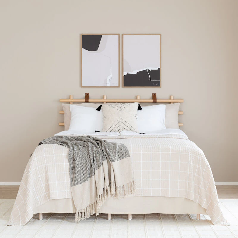 Veke Lempi Helmalakana 90x200 Cm 45 Cm Korkea Valkoinen - Image 4