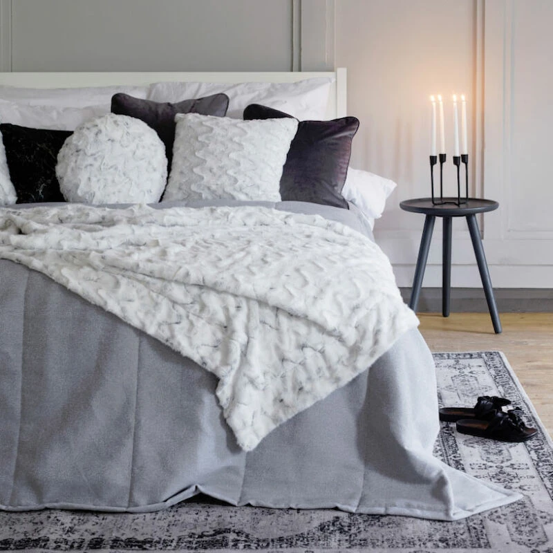 Lennol Caro Päiväpeitto, Vitivalkoinen, 160x260 Cm