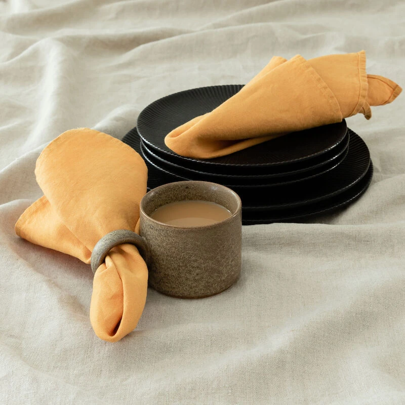 Veke Linnea Pellava Lautasliina 2 Kpl Setti Vaalea Rosa - Image 2