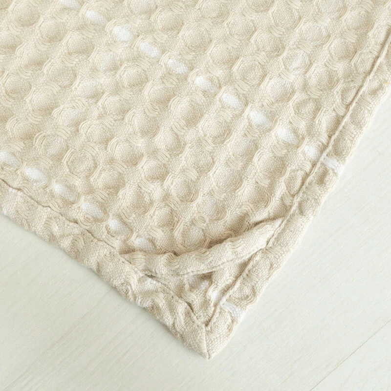 Veke Linni Käsipyyhe 50x70 Cm Hiekka/valkoinen - Image 3