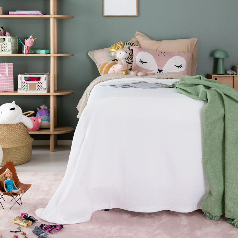 Veke Lumikko Päiväpeitto 150x260 Cm Valkoinen